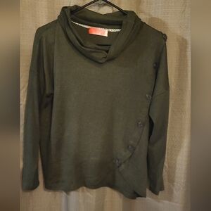 Scarlett Women's Olive Cardigan with Button Detail